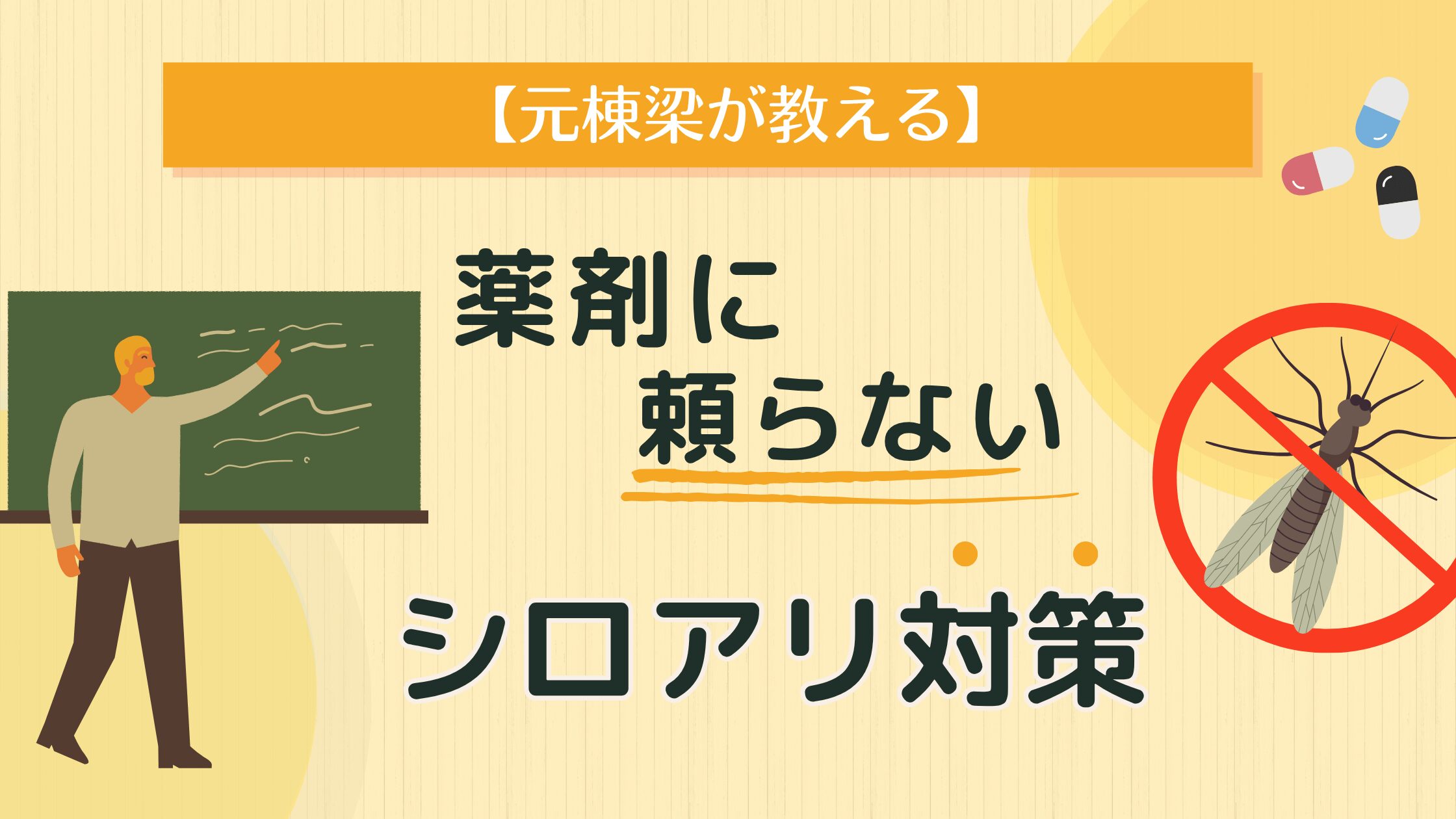 元棟梁が教える。薬剤に頼らないシロアリ対策